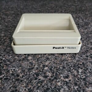 Vintage 3M Post-It Pop-Up Note Dispenser C-330 Beige Almond Weighted Desk Access